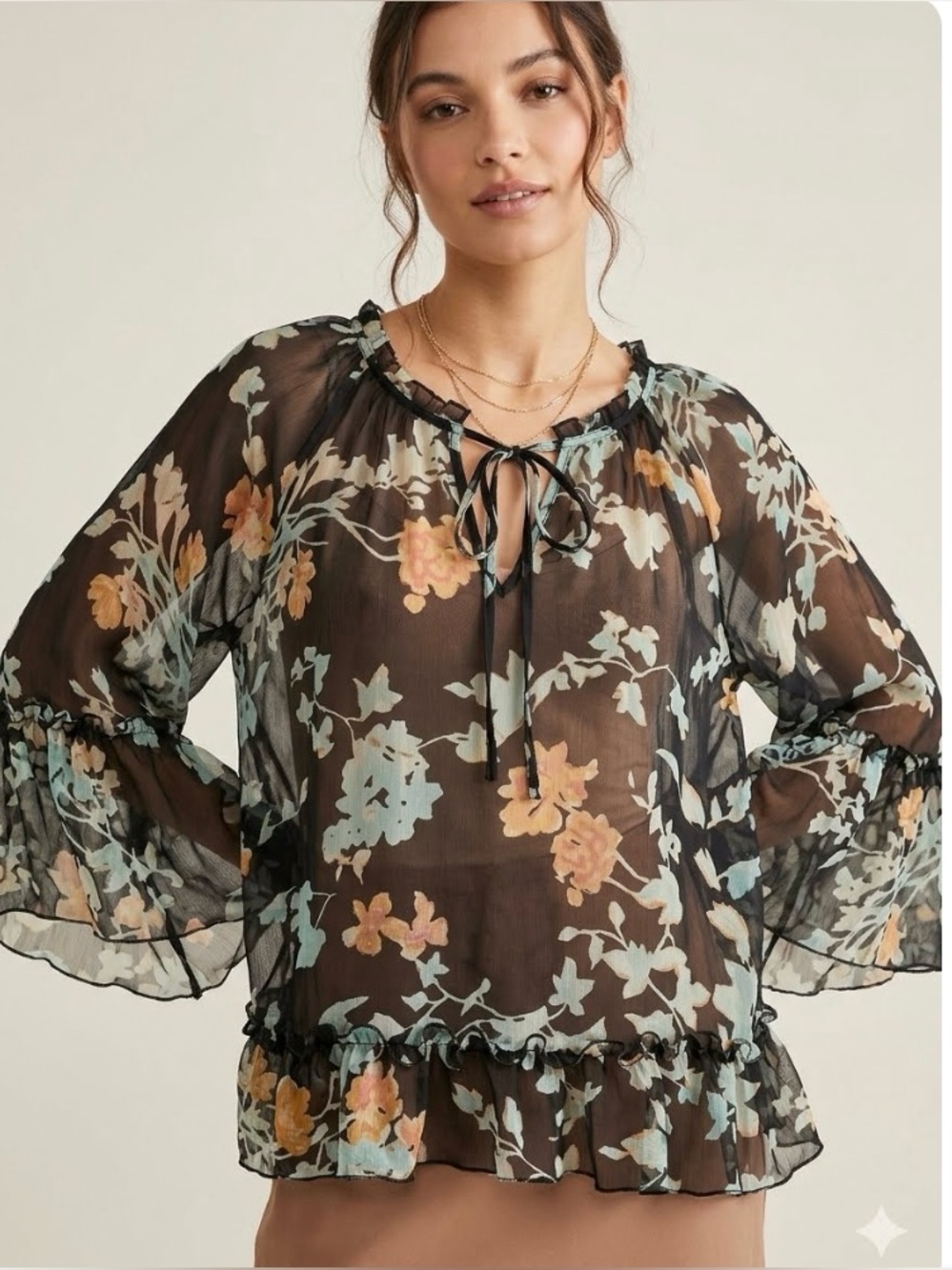 Johnny Was Silk Blouse